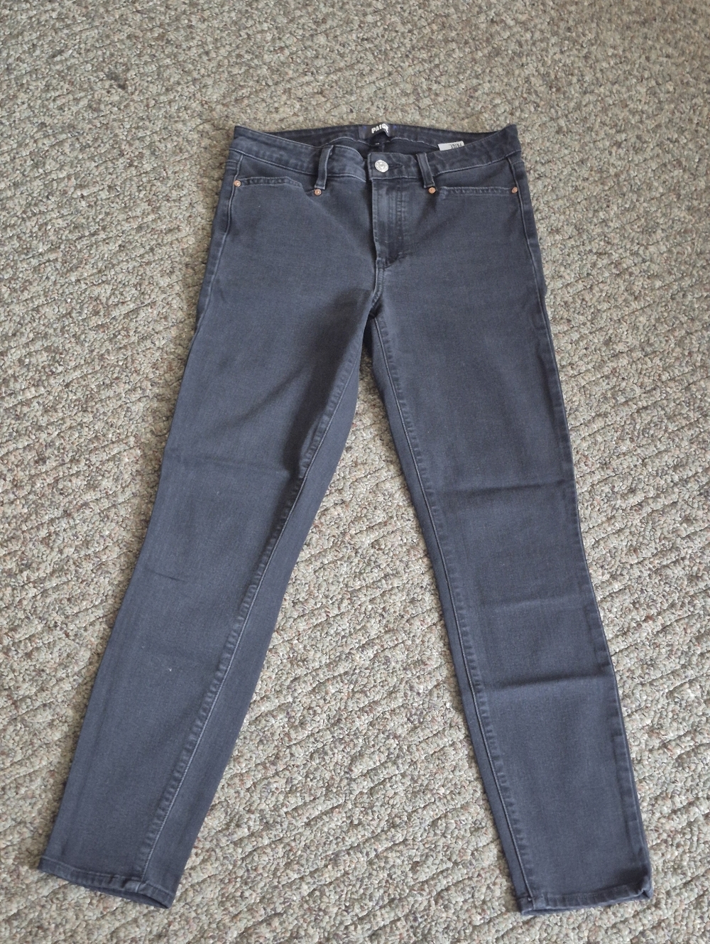 Paige HOXTON Black Ankle Skinny Jeans Size 28 (4-6)